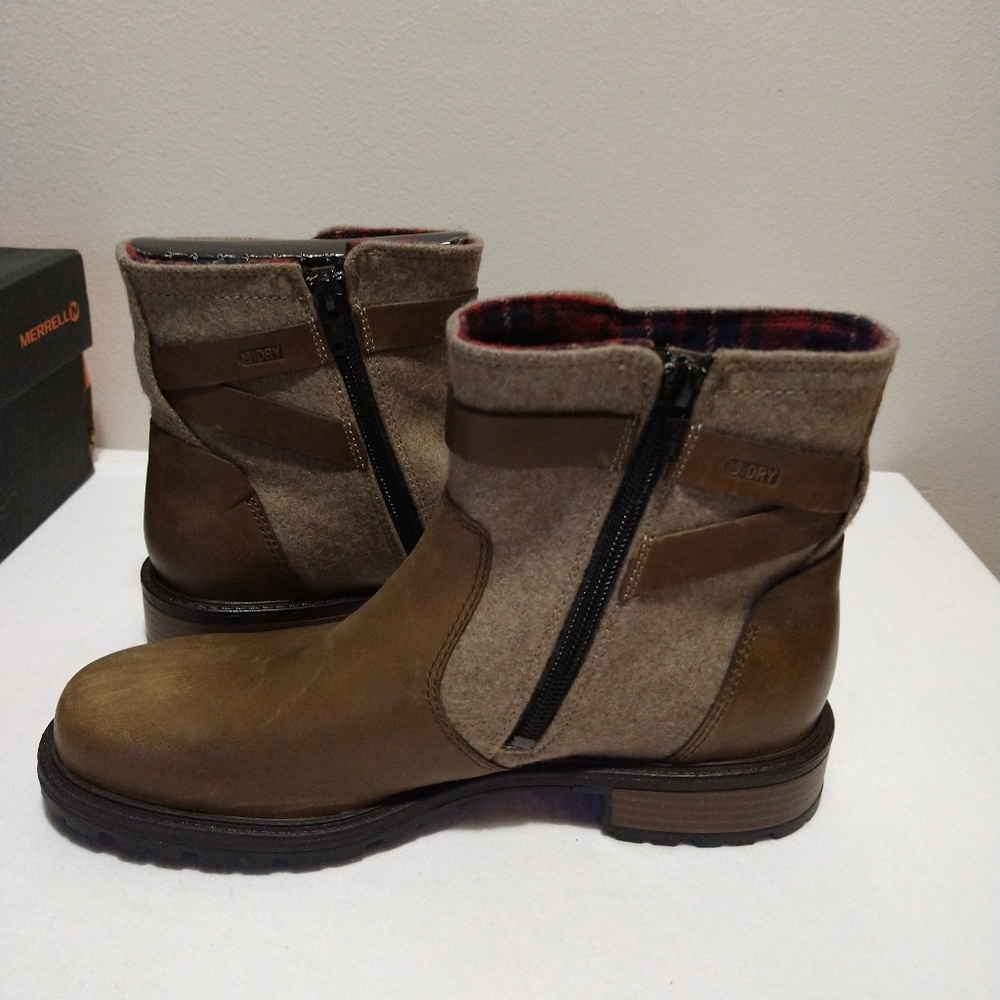 Merrell Legacy Buckle Waterproof Leather Boots - Picture 2 of 13
